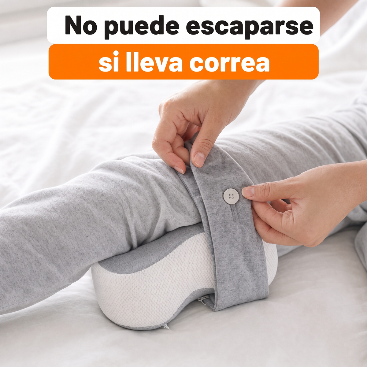 Cojin para rodillas en uso