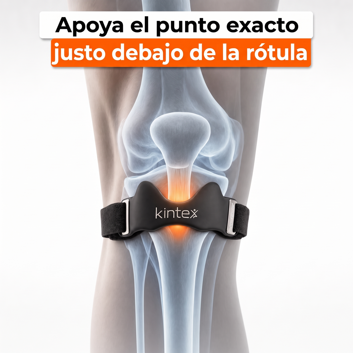 El punto exacto, justo debajo de la rotula